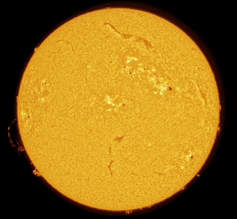 Photographing solar flares from Abu Dhabi