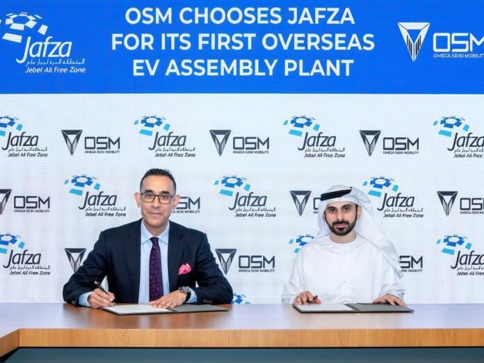 With an investment of 92 million dirhams. Omega Seki Mobility launches its first factory outside India in Jaffza