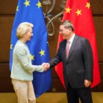China calls on Europe to maintain open markets and not politicize economic issues.