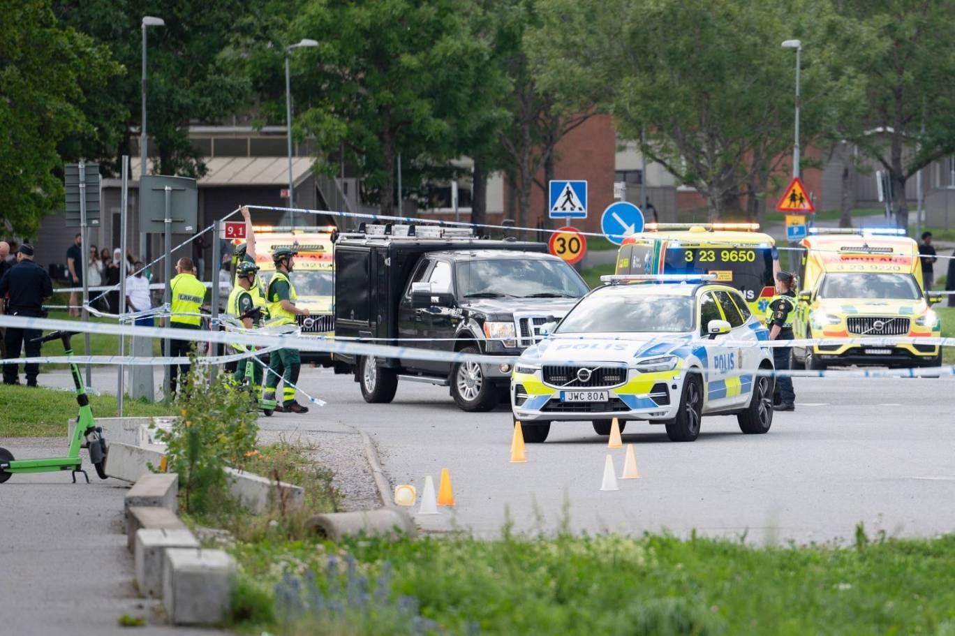 Sweden.. Two people were injured in a shooting near a mosque in Stockholm