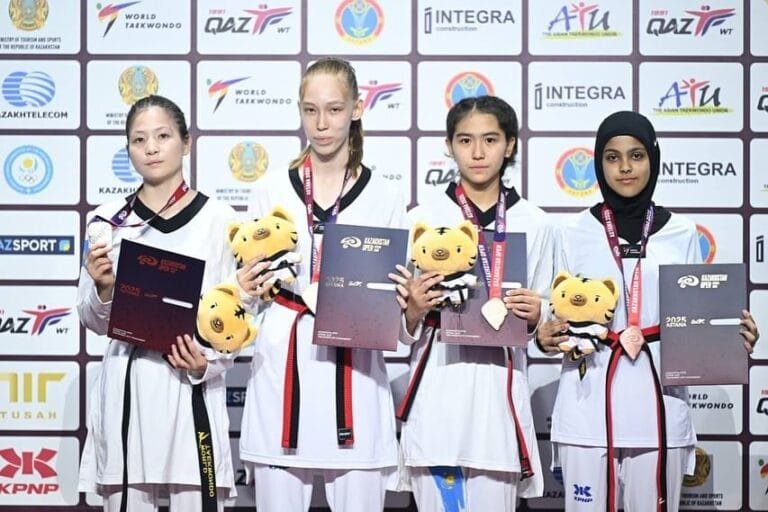Sharjah Women's Sports Clubs win 3 medals in Kazakhstan International Taekwondo