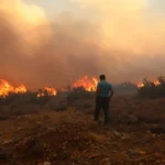 Syrian fires calm down in Latakia.. It is raging in the Hama countryside