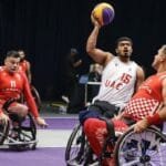 The UAE national team defeats Croatia in the opening of the Wheelchair Basketball World Cup