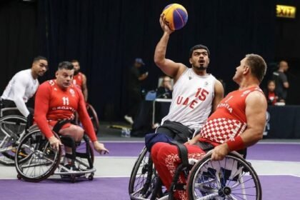 منتخب الإمارات يفوز على كرواتيا في افتتاح مونديال السلة على الكراسي المتحركة
