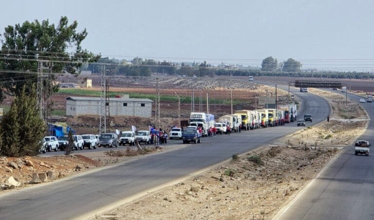 Syrian Foreign Ministry: More than 12 aid convoys were sent to Sweida