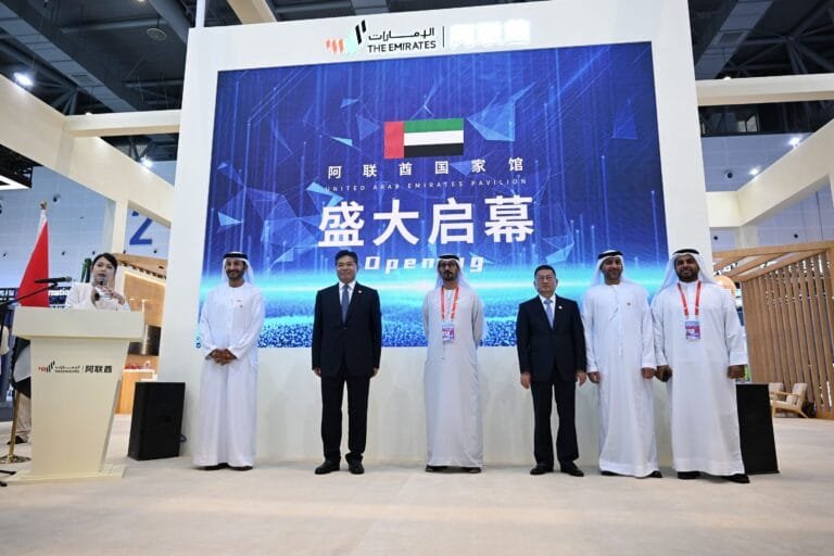 The UAE opens its "Guest of Honor" pavilion at the World Digital Trade Fair in China