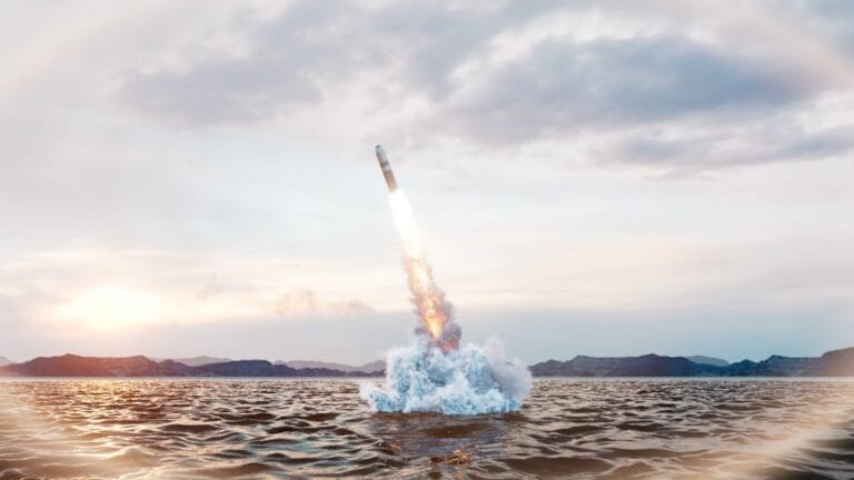 The US Navy displays its strength with Trident ballistic missiles
