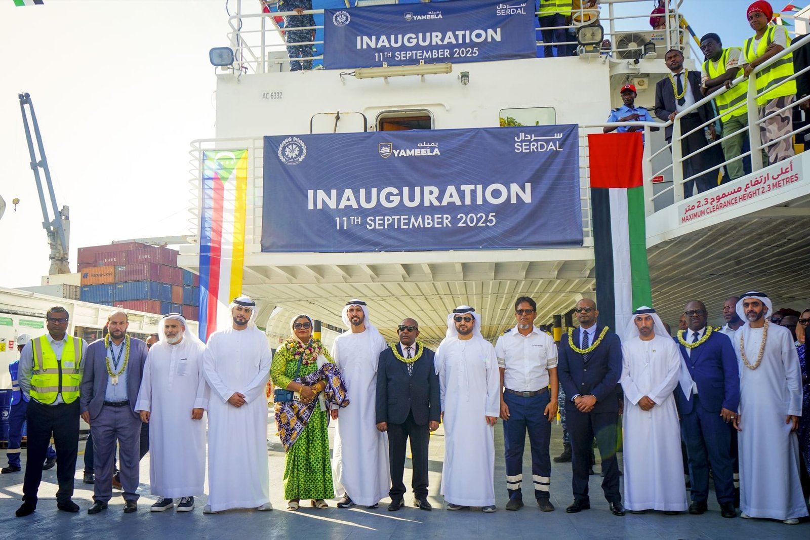 In Emirati partnership.. Comoros witnesses the launch of a qualitative maritime transport service to enhance connectivity and economic development