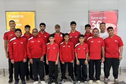 منتخب الإمارات لكرة الطاولة يشارك في البطولة العربية بالمغرب
