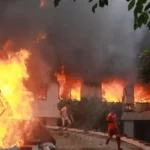 Nepal.. Protesters burn down parliament building and president's house