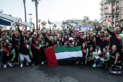 The UAE triathlon team participates in the World Championships in Australia