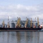 Russian strike on warship maintenance dock in Odessa