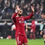 Mohamed Salah in the Frankfurt match