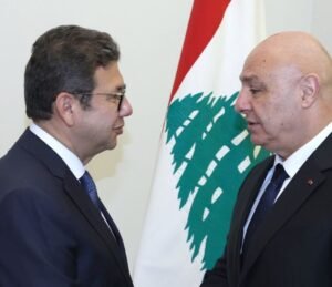 الرئيس اللبناني يستقبل رئيس المخابرات المصرية