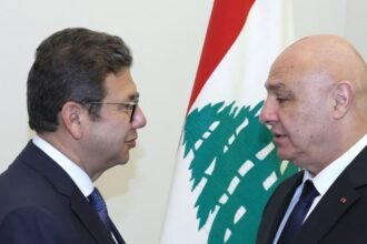 الرئيس اللبناني يستقبل رئيس المخابرات المصرية