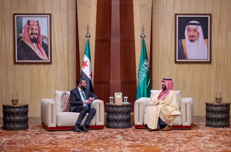 Al-Sharaa discusses with Mohammed bin Salman