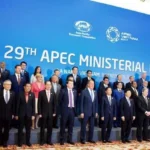 Russian delegation in Korea