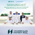 Nwatom Logistics and Hafeet Trains launch the first rail freight corridor between Abu Dhabi and Sohar