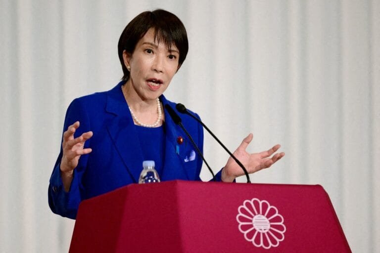 Japanese Prime Minister Sanae Takaichi