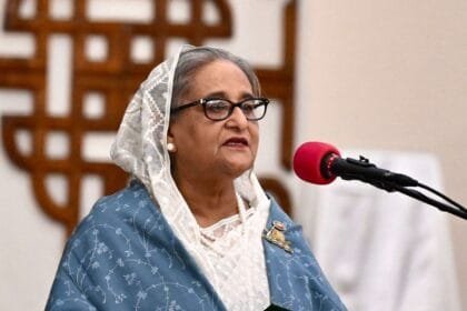 The ousted Prime Minister of Bangladesh, Sheikh Hasina