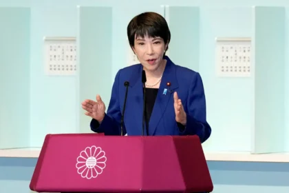 Sanae Takaichi, leader of the Liberal Democratic Party