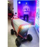 A smart drone manufactured by the UAE to deliver food and grocery orders in Dubai