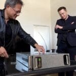 Elon Musk and Jin Sun Huang