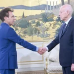 President Kais Saied with the European Union Ambassador to Tunisia