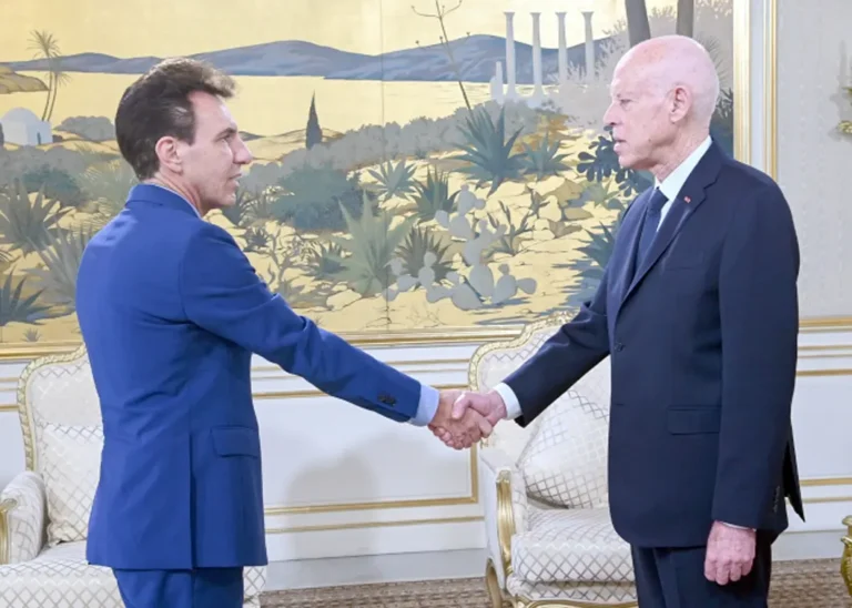 الرئيس قيس سعيد مع سفير الاتحاد الأوروبي في تونس