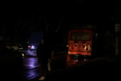 Darkness descends on Ukraine following Russian strikes on power grids