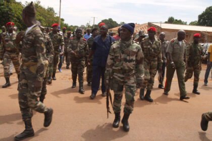 Armed soldiers in Guinea-Bissau