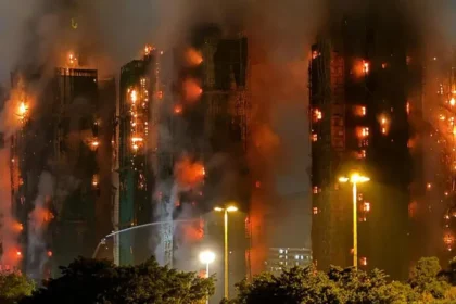 The death toll from the fire at the Wang Fok Court complex in Hong Kong has risen to 128.