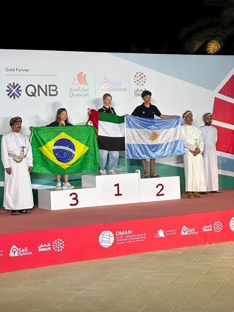 Gold medal for the UAE national team in the Asian Modern Sailing Championship