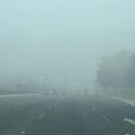 It causes horizontal visibility to fall below 100 metres.. Thick fog hinders vehicle movement in the Emirates