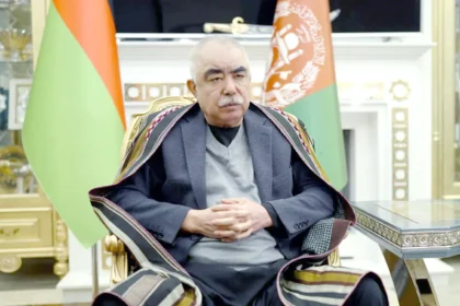 Abdul Rashid Dostum, leader of the National Islamic Movement party in Afghanistan