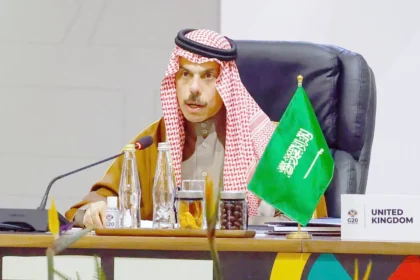 Saudi Foreign Minister Prince Faisal bin Farhan during the G20 Leaders' Summit