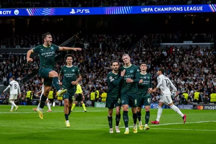 Manchester City defeat Real Madrid 2-0 at the Bernabeu in the Champions League