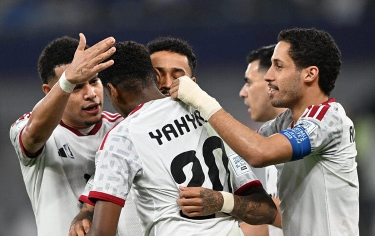 The UAE faces Morocco in the Arab Cup semi-finals, and Jordan challenges Saudi Arabia without Yazan Al-Naimat.
