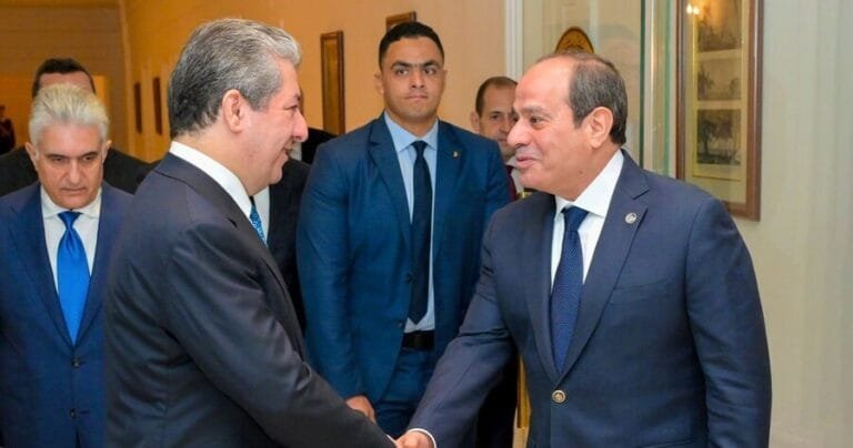 السيسي يستقبل مسرور بارزاني: تأكيد على وحدة العراق ودعوة لتعزيز الشراكة الاقتصادية