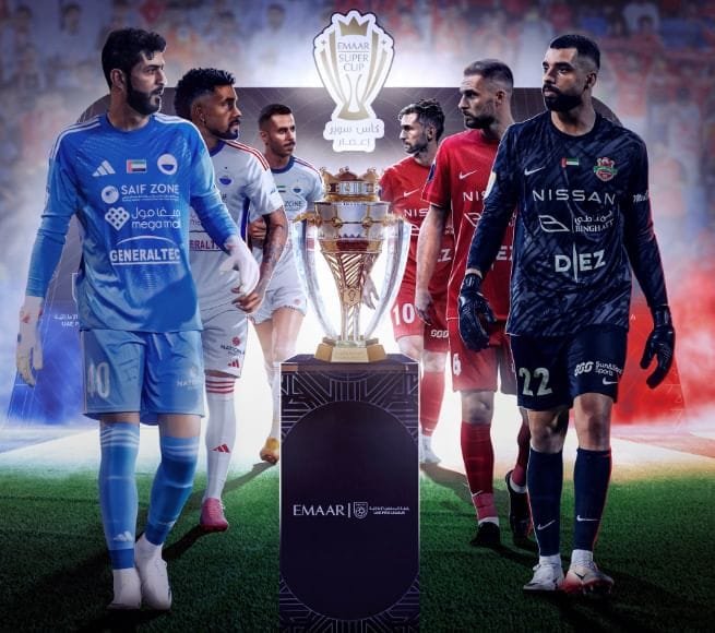 82 million euros is the market value of Shabab Al Ahli and Sharjah, the two teams in the UAE Super Cup final