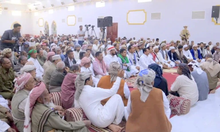 In the presence of the Transitional Council leadership: The Hadhramaut Tribal Alliance calls for unity behind the Southern Elite Forces