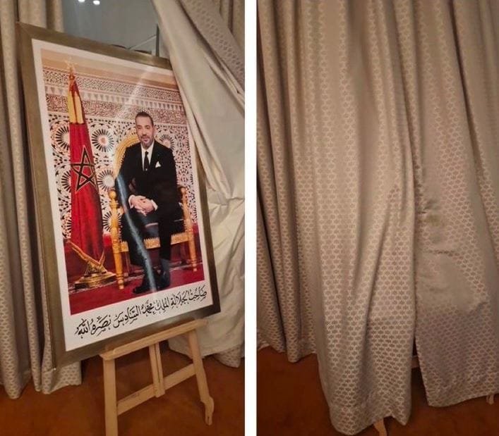 Following the incident of "obscuring the king's image," the Marriott Hotel management warns the Algerian delegation against political provocations.