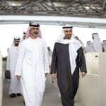 His Highness Sheikh Mohammed bin Zayed receives the Crown Prince of Ajman