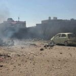 A bomb kills civilians, including a child, in a terrorist attack that rocks the heart of Taiz.