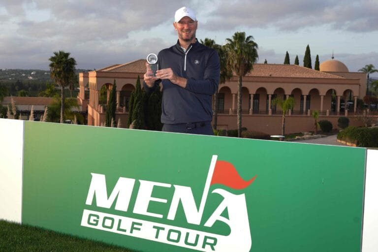 Englishman Chris Wood wins the "Roller Algarve Classic" title on the Mina Golf Tour