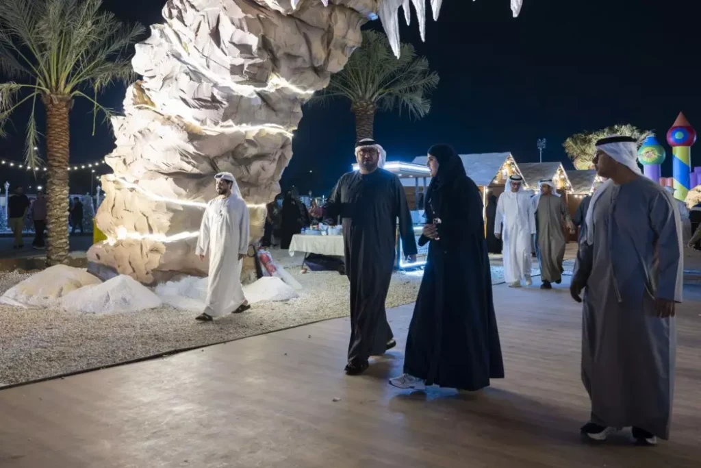 Photos | Mohammed bin Hamdan bin Zayed attends the opening of the Winter Games event "Winterland Al Ain"