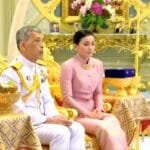 The Queen of Thailand is crowned with a gold medal at the Southeast Asian Games.