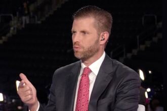 Trump Jr.: America will not bear the burden of global crises alone.