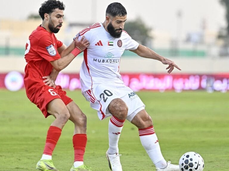 التعادل الإيجابي يحسم مواجهة البطائح والجزيرة في الدوري الإماراتي