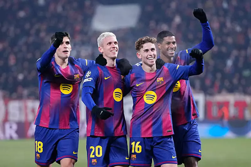 Barcelona vs Slavia Prague match